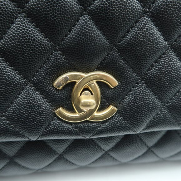 Chanel Coco handle Black Leather Satchel - Picture 7 of 12